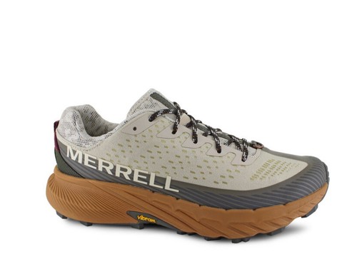 Men’s Merrell Agility Peak 5 Trail Shoe-Taupe/Beige - Picture 4 of 6