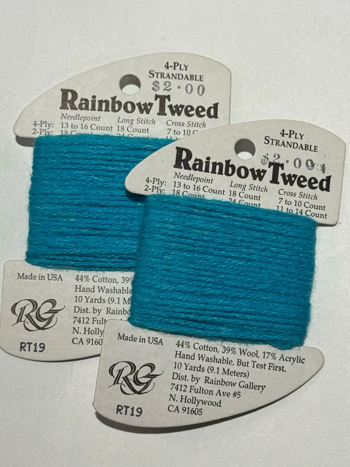 Rainbow Gallery RAINBOW TWEED-Lot Of 14 Skeins For Needle Arts - Image 3 of 3