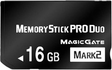 Premium 16GB Memory Stick Pro Duo MARK2   Universal Compatibility for PSP1000/20