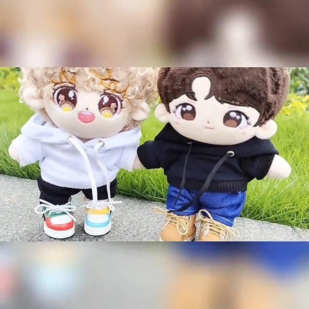 VETEMENTS Felpe con cappuccio fatte a mano giocattoli per bambini per bambole in cotone da 10 cm per bambole in cotone da 10 cm