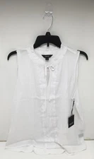 Simply Vera Vera Wang Blouse in Modern White - Women's Size Large