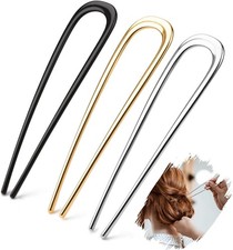 3Pcs Metal U-Shaped Twist Hair Pins for Thick Hair, 5.5 Inch  French Style Bun