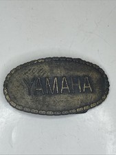 Vintage 1970's Yamaha Rider Dirt Bike Motorcycles Belt Buckle Chain Edge (A2)