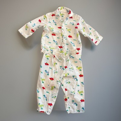 2 Pc. Dinosaur Pajama set 6-9 Mos Mothercare Brand 100% Cotton