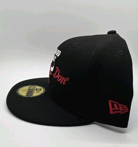 NUEVA ERA PARA HOMBRE CHICAGO BULLS 59FIFTY JUST DON SOMBRERO AJUSTADO TALLA 7 3/4 NUEVO CON ETIQUETAS $75 - Imagen 3 de 5