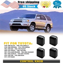 4PCS AC Climate Control Knob Air Switch For 1978 79-1980 TOYOTA CRESSIDA Plastic