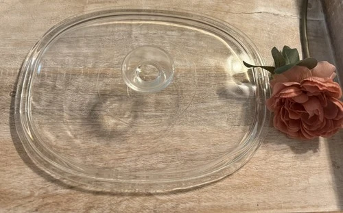 PYREX Corning Ware Glass Oval Replacement Lid DC 1 1/2 C Clear DC 1.5 C