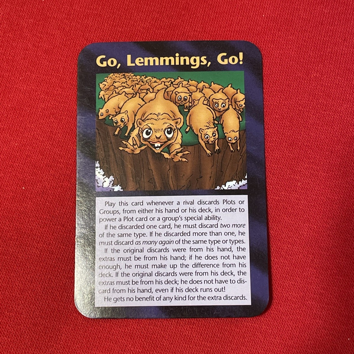 イルミナティカード Go, lemmings, go! (行けレミングス行け！) Illuminati Cards “Go Lemmings, Go!” Ultra Rare Assassins Edition