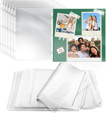 Scrapbook Refill Pages 12X12Inch, 100 Pack, Scrapbook Page Protectors Protective