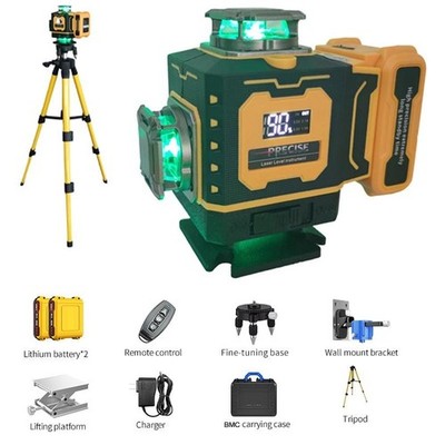 Laser Level with Tripod, 4×360° Self Leveling Laser Leveler Tool