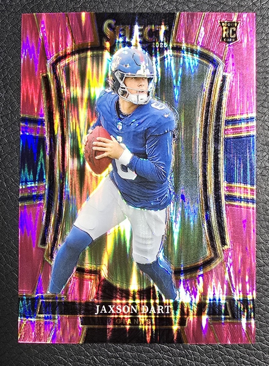 2025 Panini Select - Premier Level Jaxson Dart #193 Pink Shock