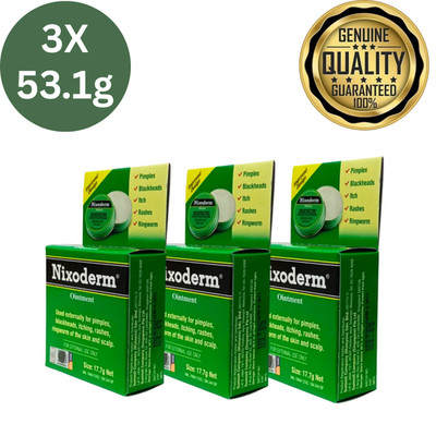 3X Nixoderm Ointment 53.1g For Skin Problems Acne Rashes Eczema & Ringworm Fast