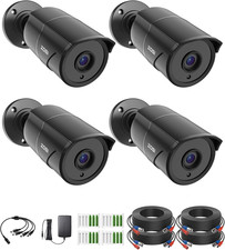4-Pack 1080P Security Cameras with Audio Recording Outdoor/Indoor CCTV Cameras