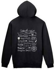 Logo Line Art Zip Hoodie Black Ladies M Size Attack on Titan 90x63x37cm 2020