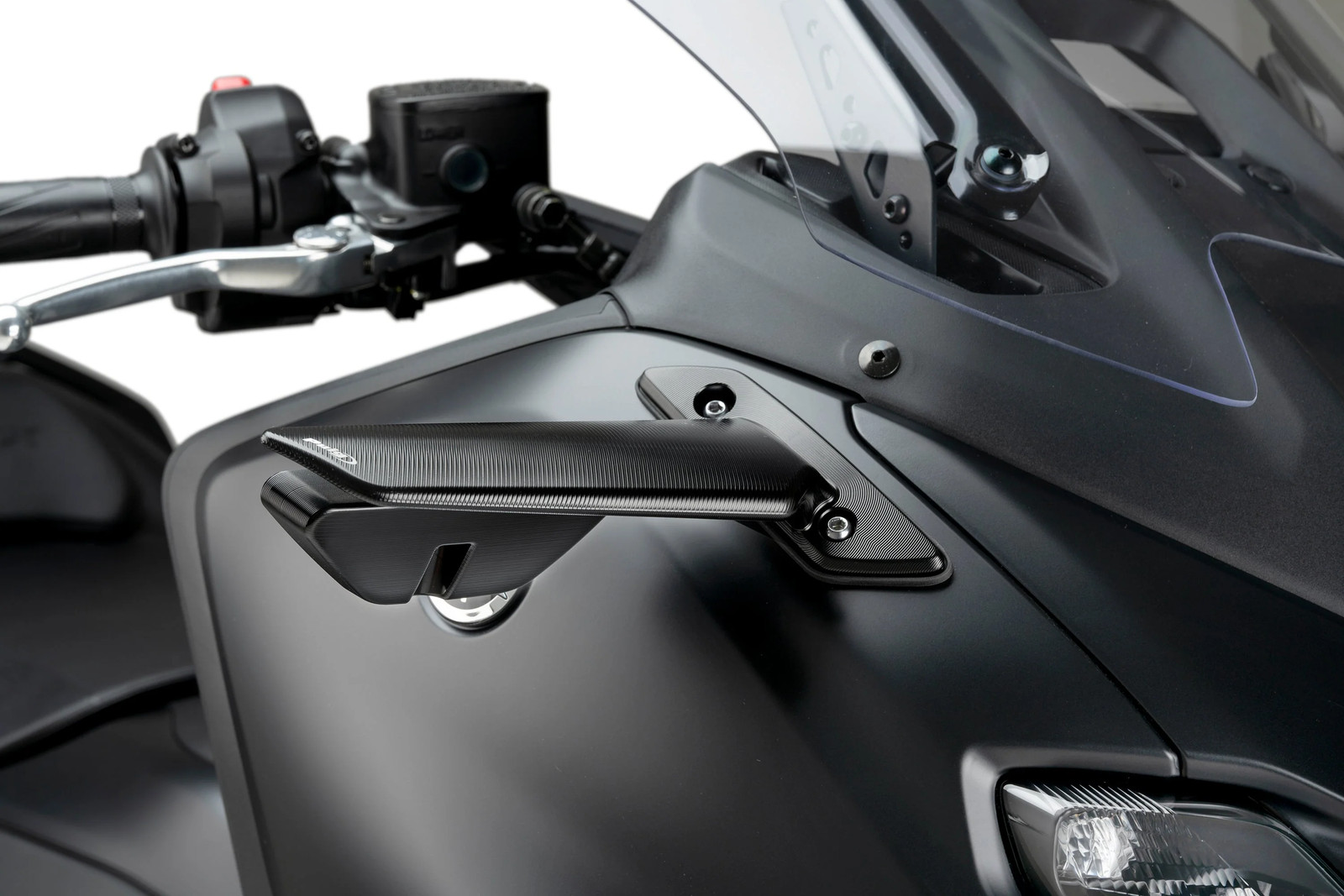 Puig Aileron Right Mirror | Black | Yamaha TMAX 560 2022>2024