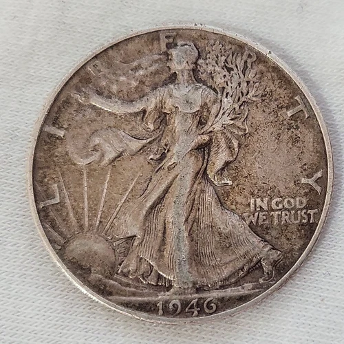 1946 S Walking Liberty Half Dollar in VF Condition