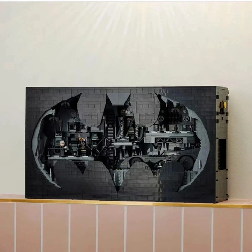 *NEW* UNBRANDED 76252 MOC Batcave –Shadow Box Building Blocks with Led Light Kit - Picture 3 of 10