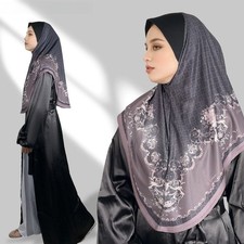 Chiffon Floral Print Chiffon Hijabs Multicolor Turban Cap Head Wrap Fashion