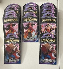 Disney Lorcana TCG Rise of the Floodborn Booster Pack Lot Of 13