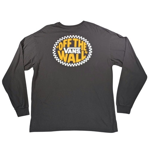 Vans Off The Wall Long Sleeve T-Shirt Black XL Skate Logo Streetwear - Picture 3 of 10