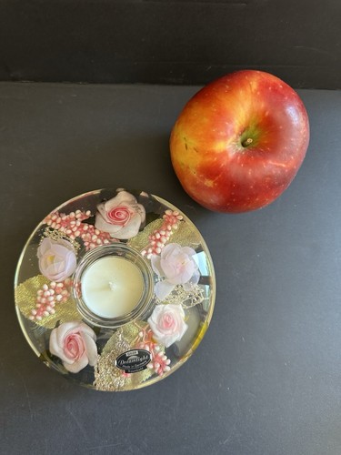 German Gilde Dreamlight Traumlicht Tealight Candle Holder Pink Cottage - Picture 7 of 20