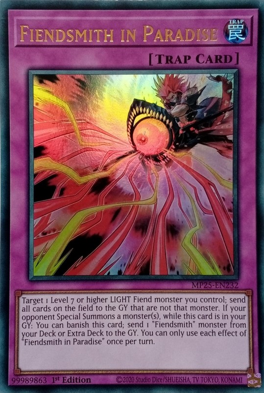 Fiendsmith in Paradise : Ultra Rare 1st Edition MP25-EN232 YuGiOh Card NM
