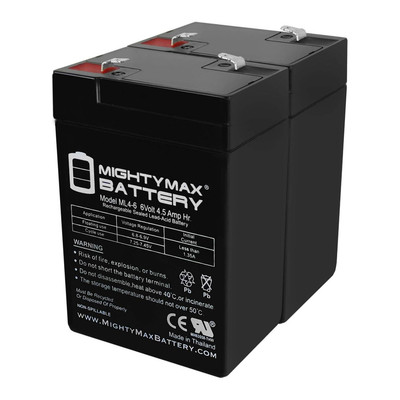 Mighty Max 6V 4.5AH SLA Replacement Battery for Yuntong YT-645 - 2 Pack