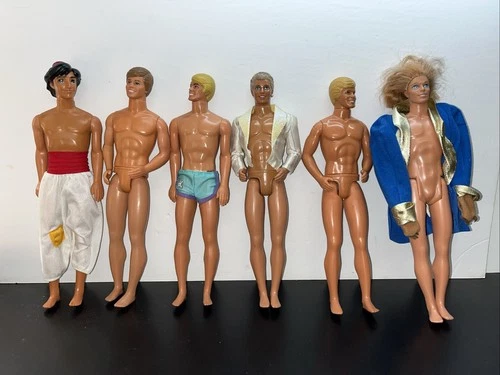 Assorted Bundle Lot  Of  Vintage Mattel Ken Dolls, Disney R3