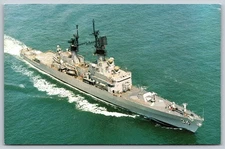 USS Biddle CG-34 Guided Missile Cruiser 1967 US Navy Postcard AA83