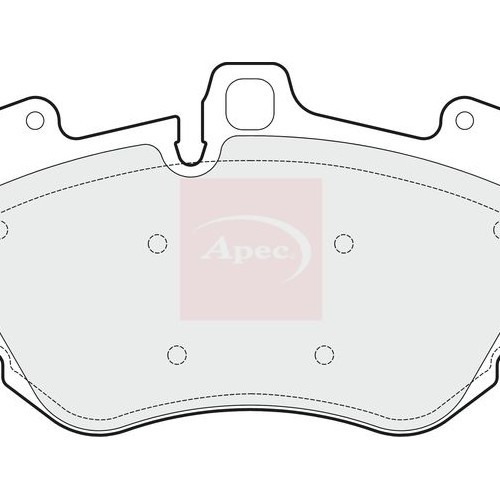 VW Phaeton 2002-2016 BremsbeläGe Vorne (R90) Apec Brembo PAD1378-image