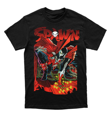 #ad Vintage SPAWN movie short sleeve black color retro classic shirt KV39847 $17.99