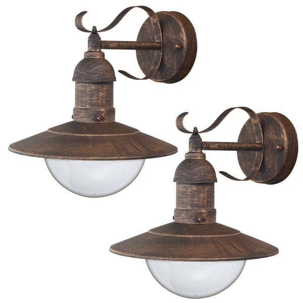 2X Wandlampe AußEn Wandleuchte E27 60W IP44 Rabalux Oslo-image
