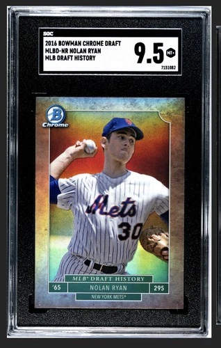2016 Bowman Draft Chrome ⚾️ - Draft History Refractor - Nolan Ryan #MLBD-NR 🌟