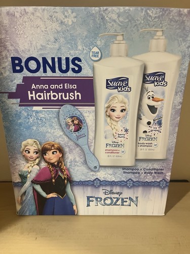Suave Kids Disney Frozen Champú, Jabón Corporal y Cepillo; Nuevo - Imagen 2 de 2