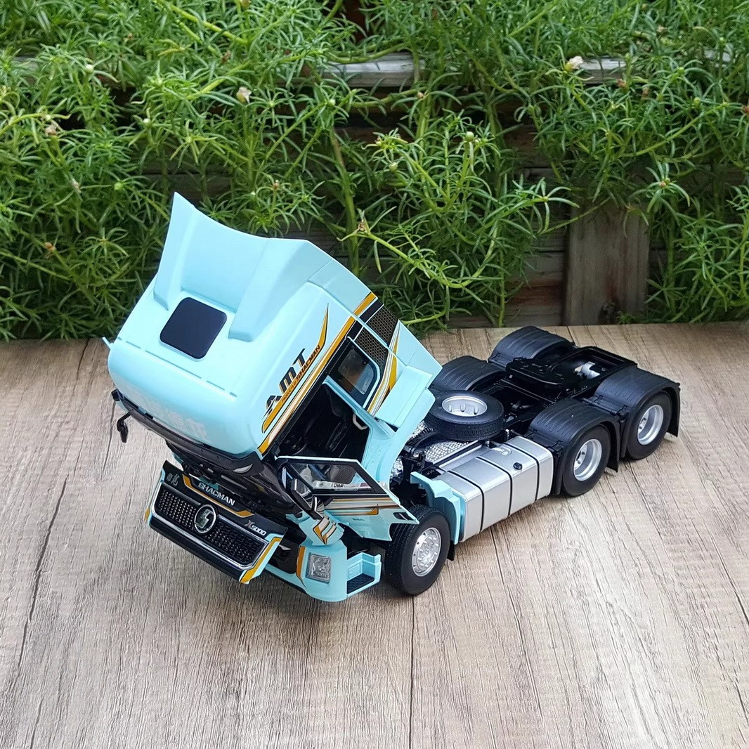 1/24 Scale SHACMAN X5000 Truck Blue Diecast Car Model Toy
