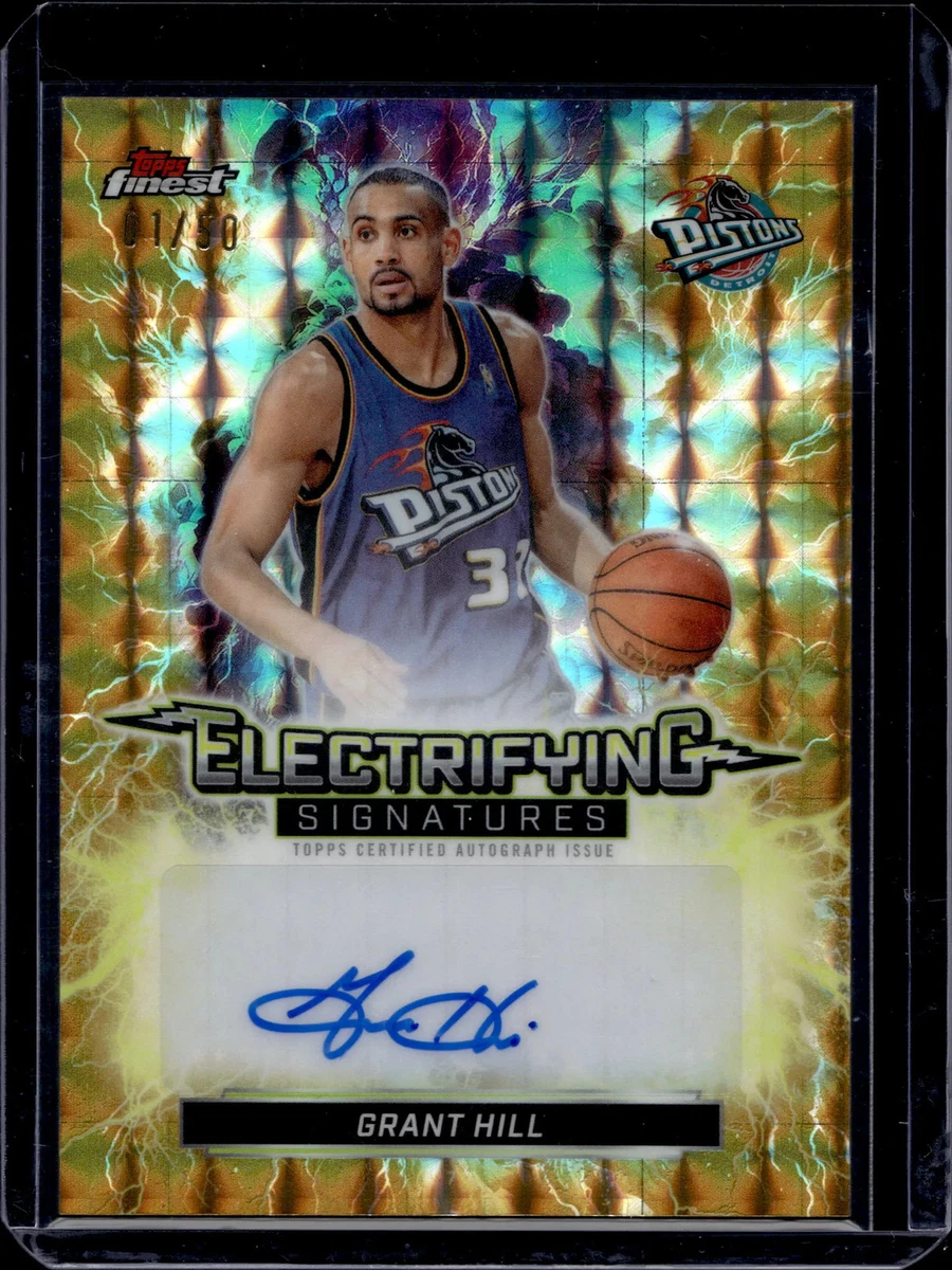 Topps Grant Hill Basketball Autographed Sports Trading Cards