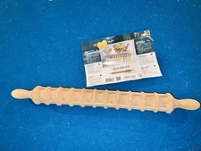 Raviolatore 40 Ravioli Wooden Roller Pin Beechwood Pasta Making 