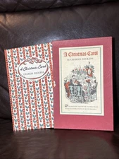A Christmas Carol - Charles Dickens - Rare Version! (Vintage) Book & Box Cover