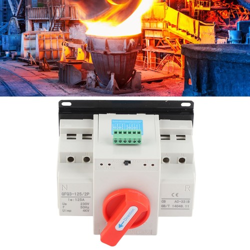 AC230V 125A Mini Dual Power Automatic Transfer Switch ATS 2P Generator. - Picture 14 of 22