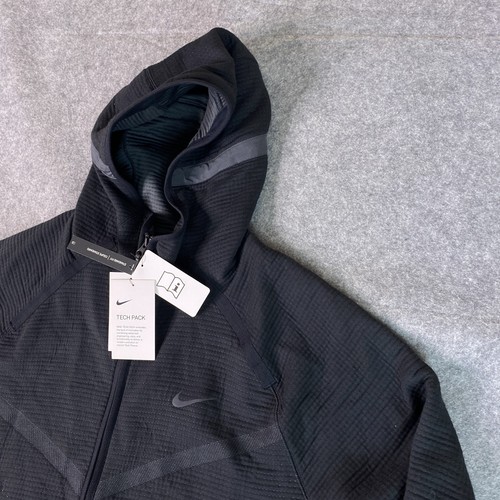 Nike Tech Pack Giacca Pile Uomo 2XL Nero Full Zip con Cappuccio Atletica CU3598-010 - Foto 6 di 14