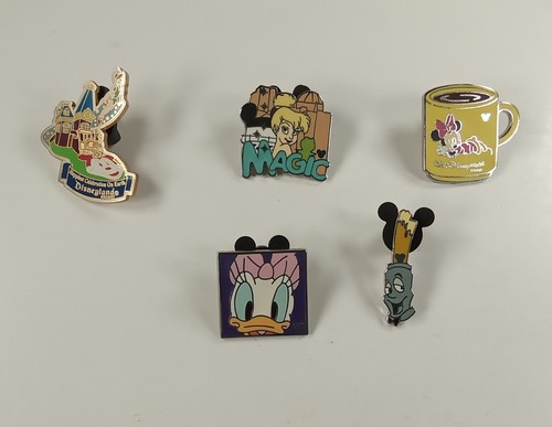 6 Disney Pin Lot: Tinker Bell, Peter Pan, Daisy Face, World of Color Chaser