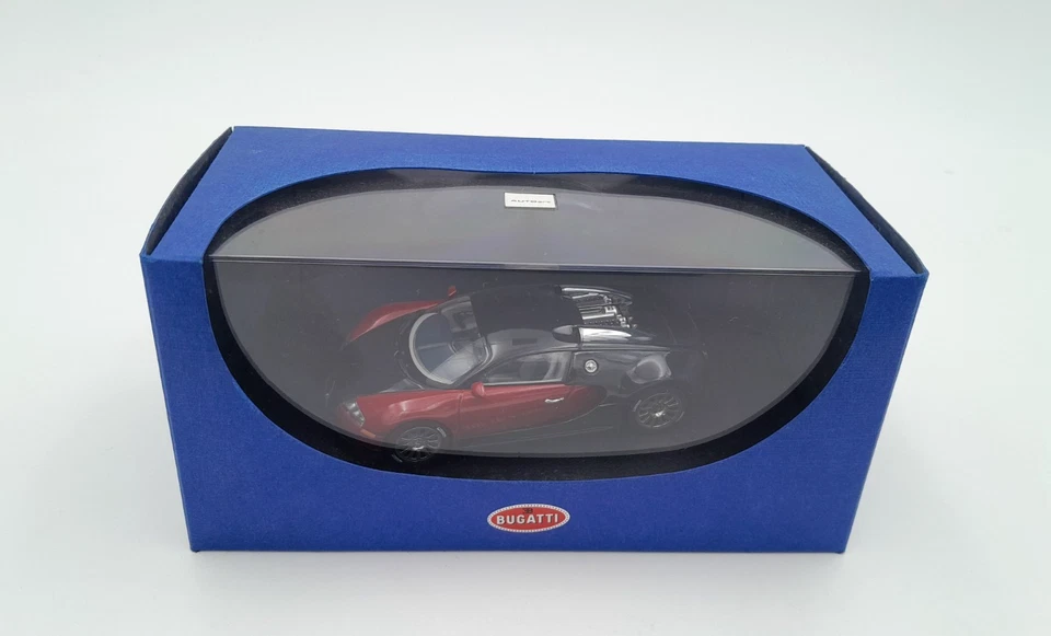 Lotto 3 Autoart 1/43 Bugatti EB 18.3 Chiron + 2 Bugatti EB 16.4 Veyron - Immagine 4 di 4