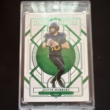 2021 Panini National Treasures Collegiate Justin Herbert 3/5
