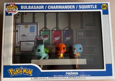 Funko Pop! Moment Pokémon Bulbasaur / Charmander / Squirtle  Deluxe Set #01 Neu