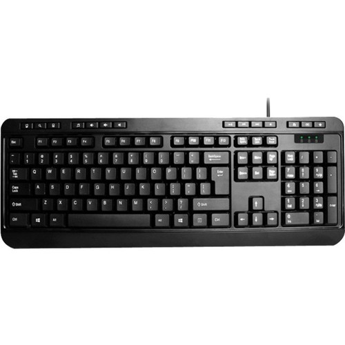 Adesso AKB-132 - Spill-Resistant Multimedia Desktop Keyboard (PS/2) (AKB132PB) - Picture 8 of 9