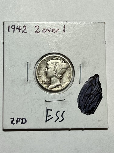 1942/1 Mercury Silver Dime F Key Date Variety