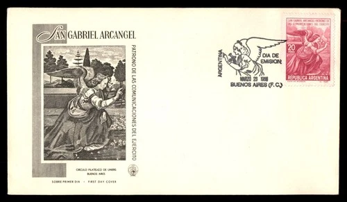Mayfairstamps Argentina FDC 1968 Angel San Gabriel Arcangel First Day Cover aaw_