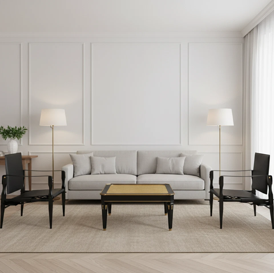 Mesa baja francesa Hollywood Regency de Maison Jansen aprox. 1970 Foto 2 de 4