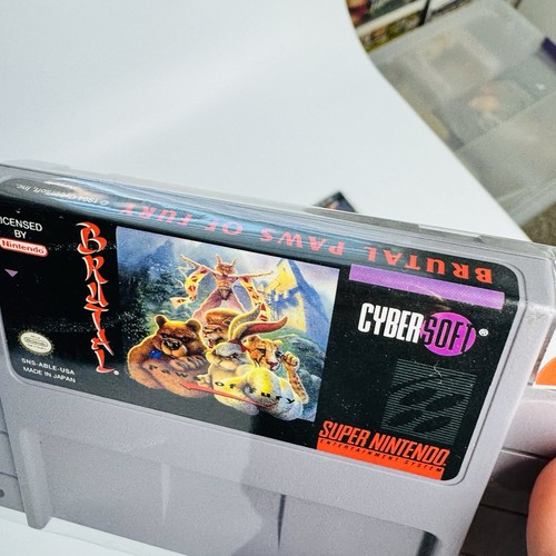 Street Fighter II (Super Nintendo SNES, 1992) w/Manual + Brutal Paws of Fury LOT - Picture 2 of 9