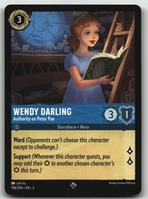 Wendy Darling - Authority on Peter Pan Super Rare Into the Inklands 158/204 NM